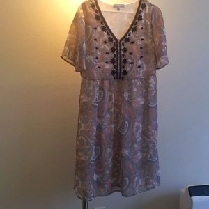 The Elle Embroidered Paisley Dress in Spring L